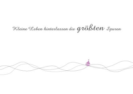 Trauerkarte Kind Kleine Leben- rosavon Wolkenplatz