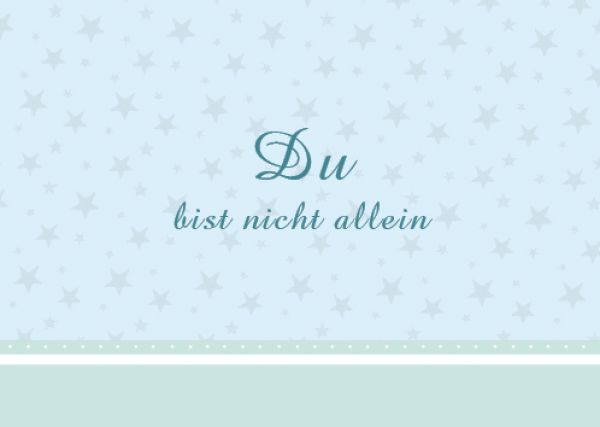 Trauerkarte Du bist nicht allein von Wolkenplatz- exklusive Trauerkarten