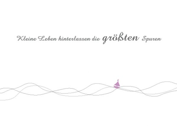 Trauerkarte Kind Kleine Leben- rosavon Wolkenplatz